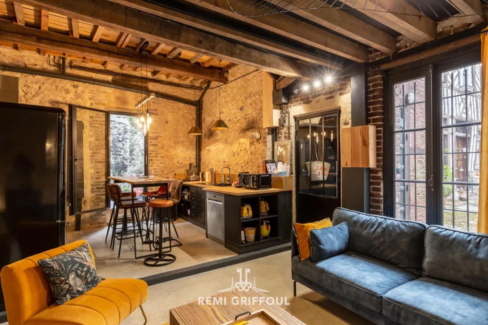 L'Atelier D'Elea 4 Terrace - Industrial-Chic In The Heart Of Honfleur Villa Exteriör bild